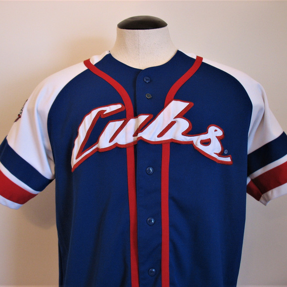 cubs button down jersey